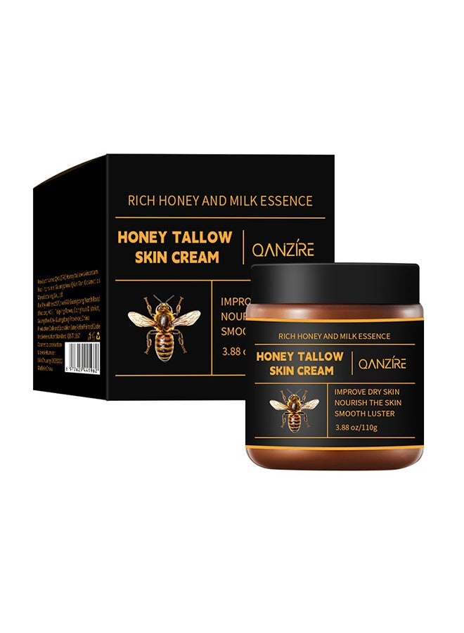 QANZIRE Honey Tallow Skin Cream - Moisturizing and Non-Greasy - 110g - Image 1